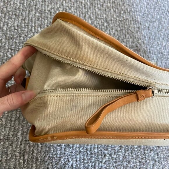 New BODHI laptop satchel messenger bag tan and brown - Picture 10 of 13